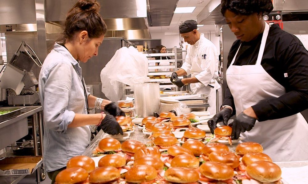 How 215,000 meals are made for Super Bowl LIV