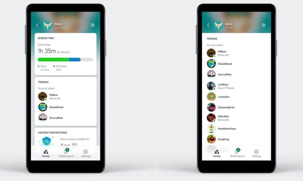 Xbox Family Sharing App arrives on iOS and Android today